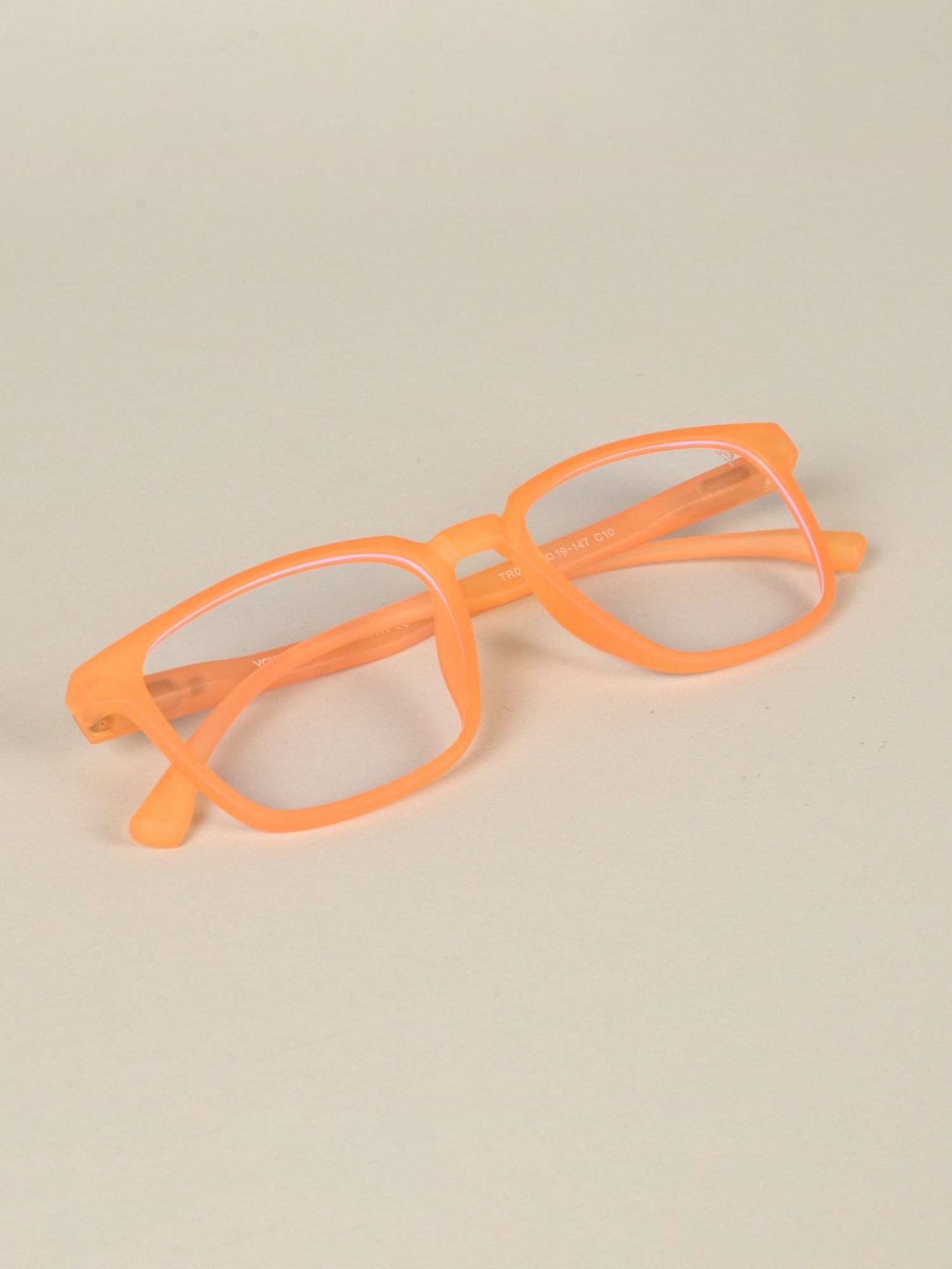 Voyage Orange Square Unisex Sunglasses