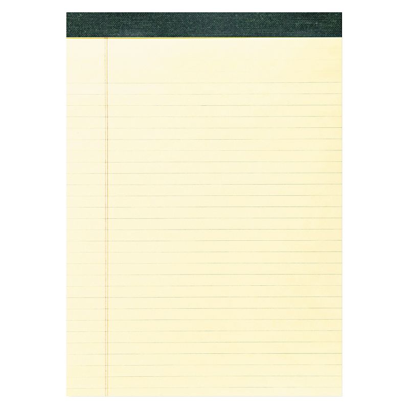 12pk Recycled Legal Pads 8.5" x 11" Yellow- Roaring Spring