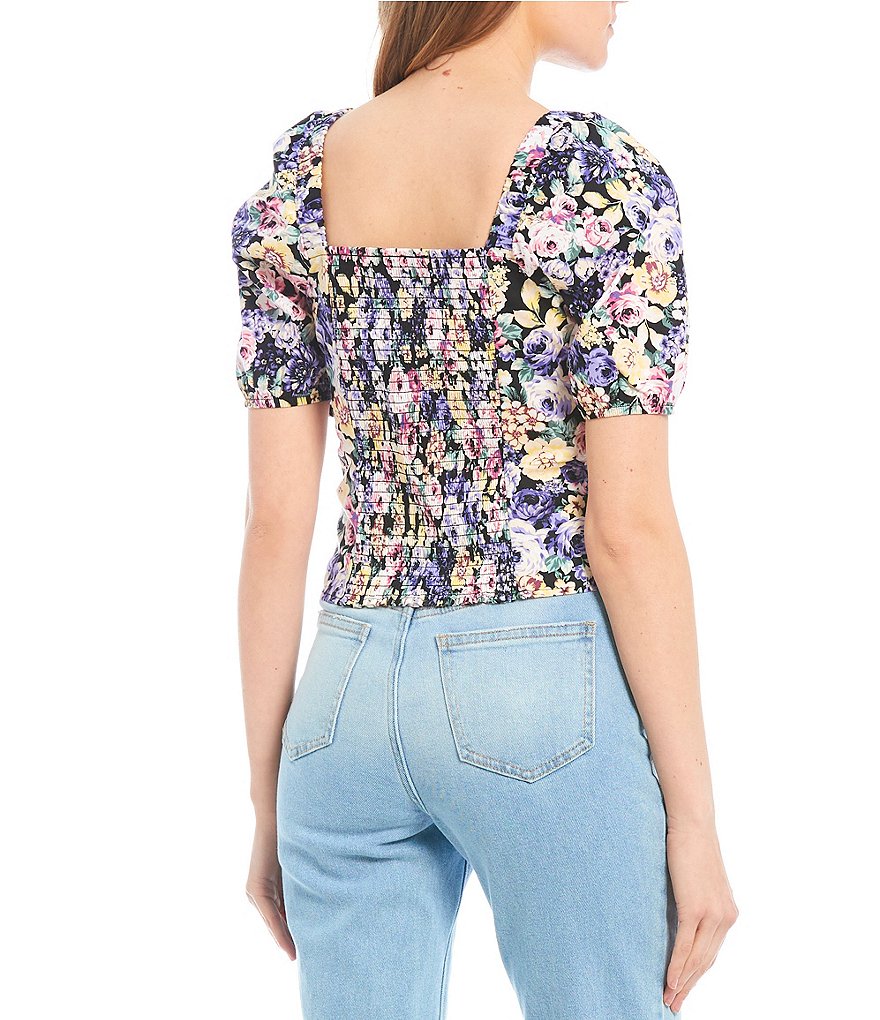 June & Hudson Short Tie Sleeve Knit Tee