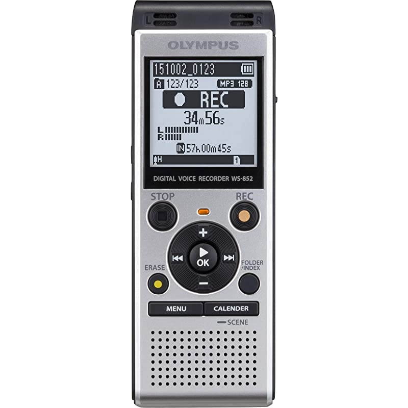 Digital Voice Recorder WS852 Silver Renewed