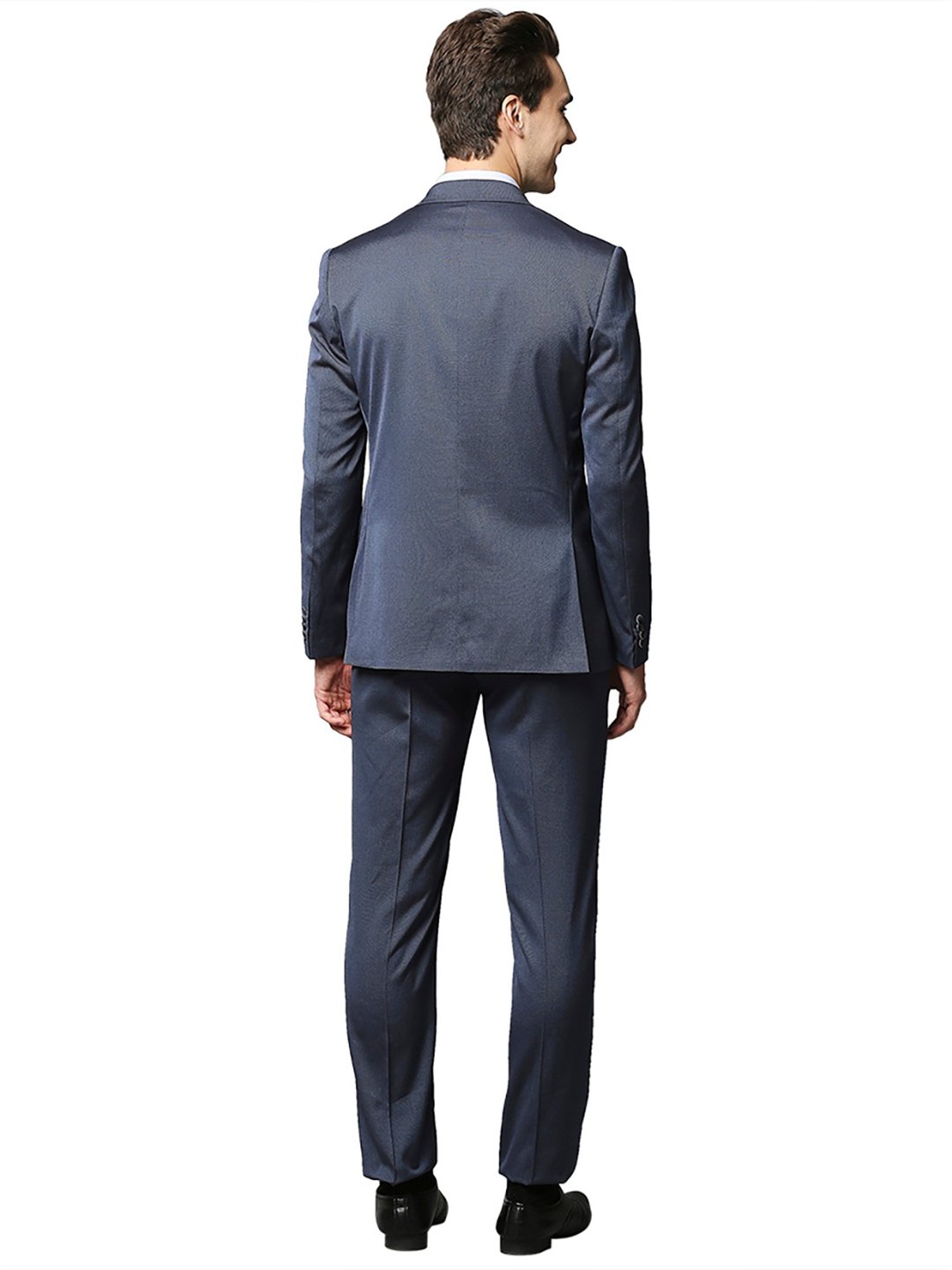 Park Avenue Blue Regular Fit 2-Piece Suit
