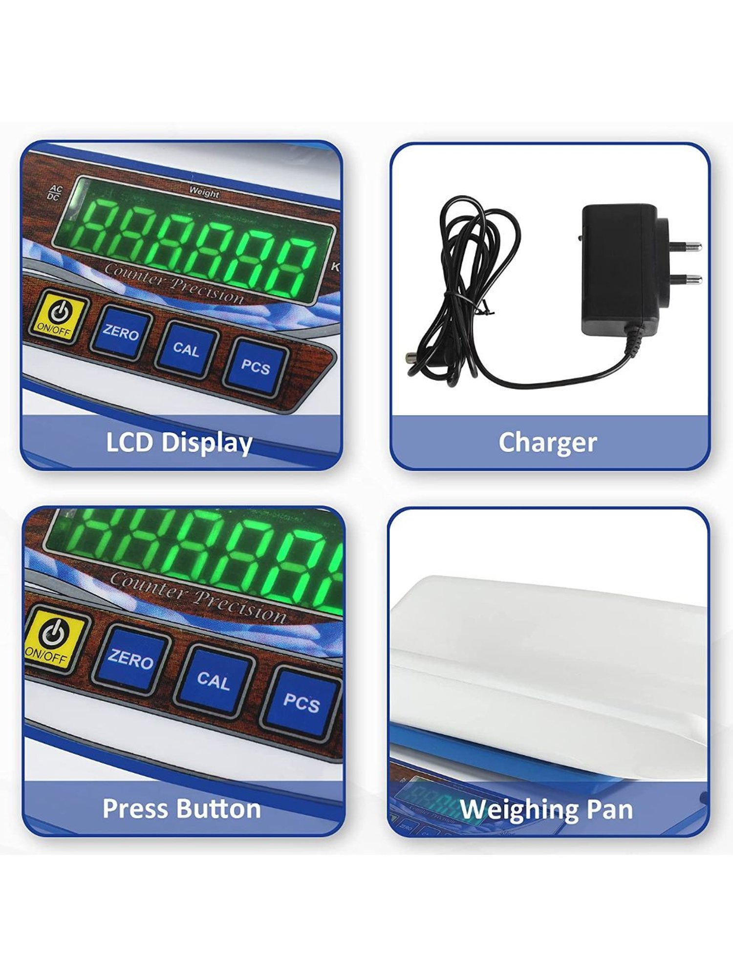 MCP Virgo Digital Baby Weighing Scale with Tray (White)