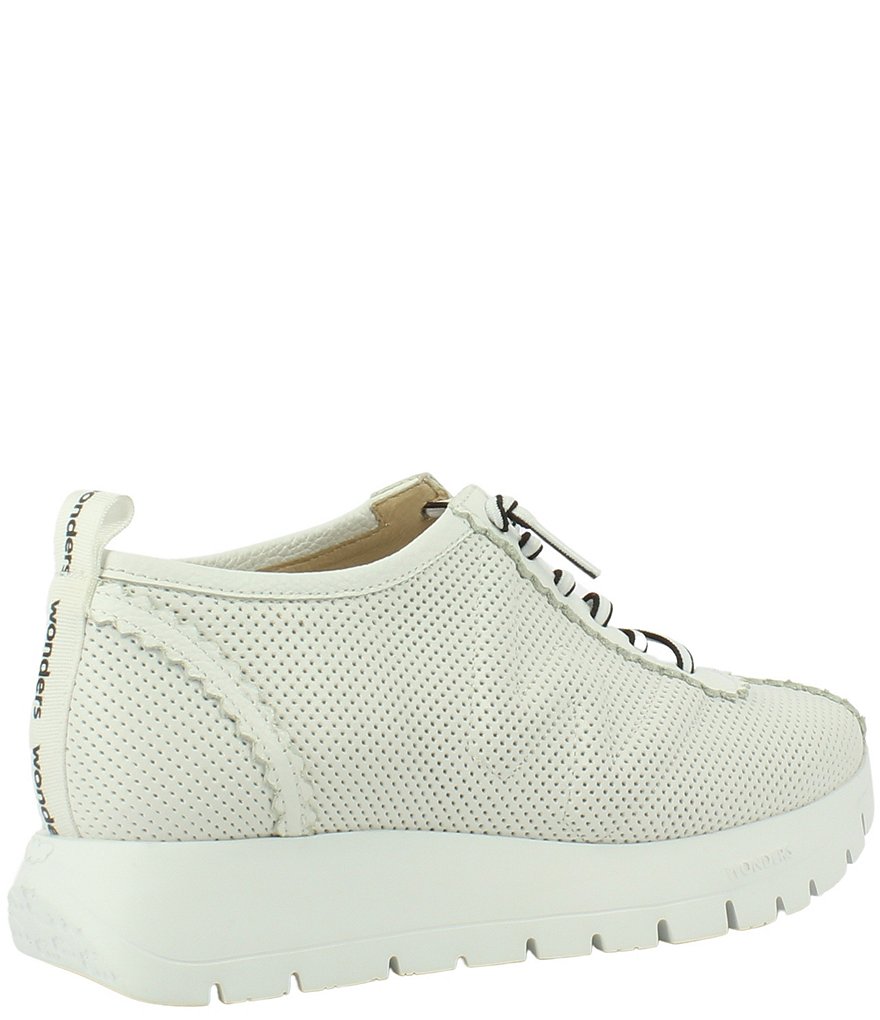 Wonders CJ Perforated Leather Extra Light Platform Sneakers