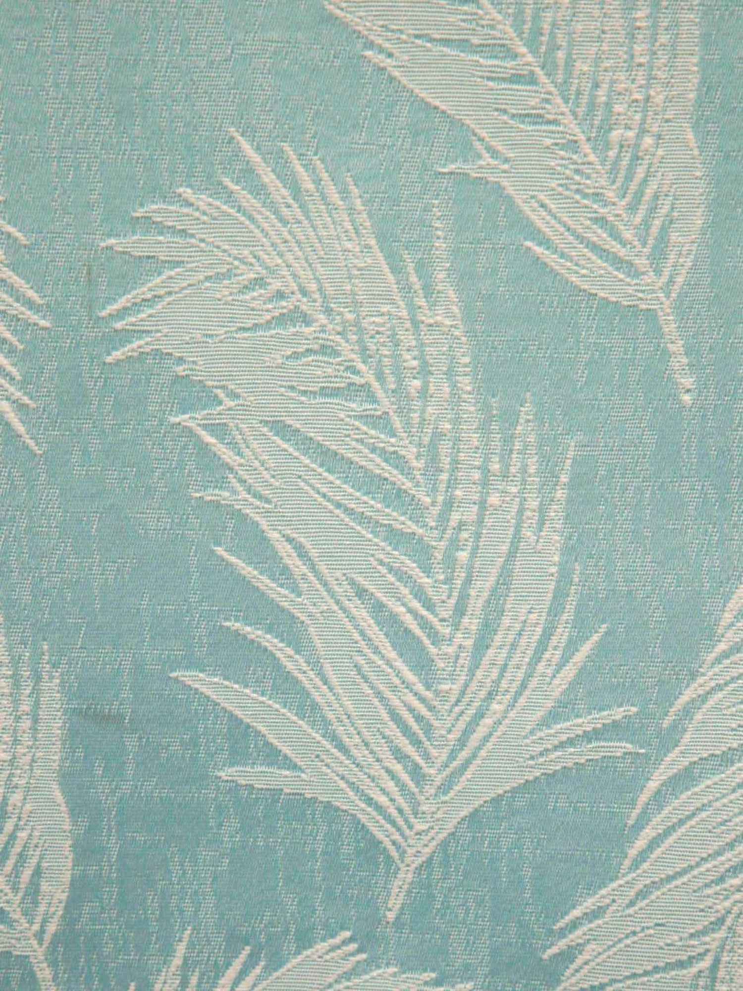 Ariana Aqua & White Polyester 7 Ft. Door Curtain