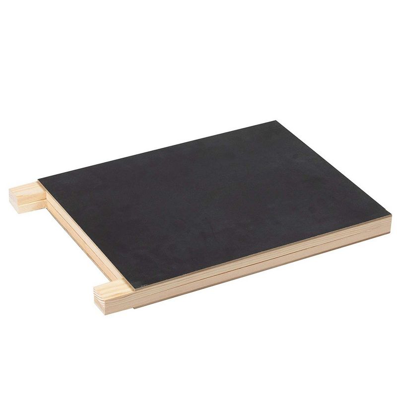 22" x 32" Cates Barn Door Wood Framed Chalkboard Rustic Brown - Kate and Laurel