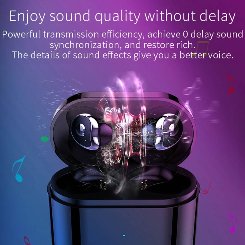 Ochine In-ear Headphone For Bluetooth 5.0, Noise-Cancellation True Wireless Stereo Earbuds TWS Sports Earphone Headset Accessories