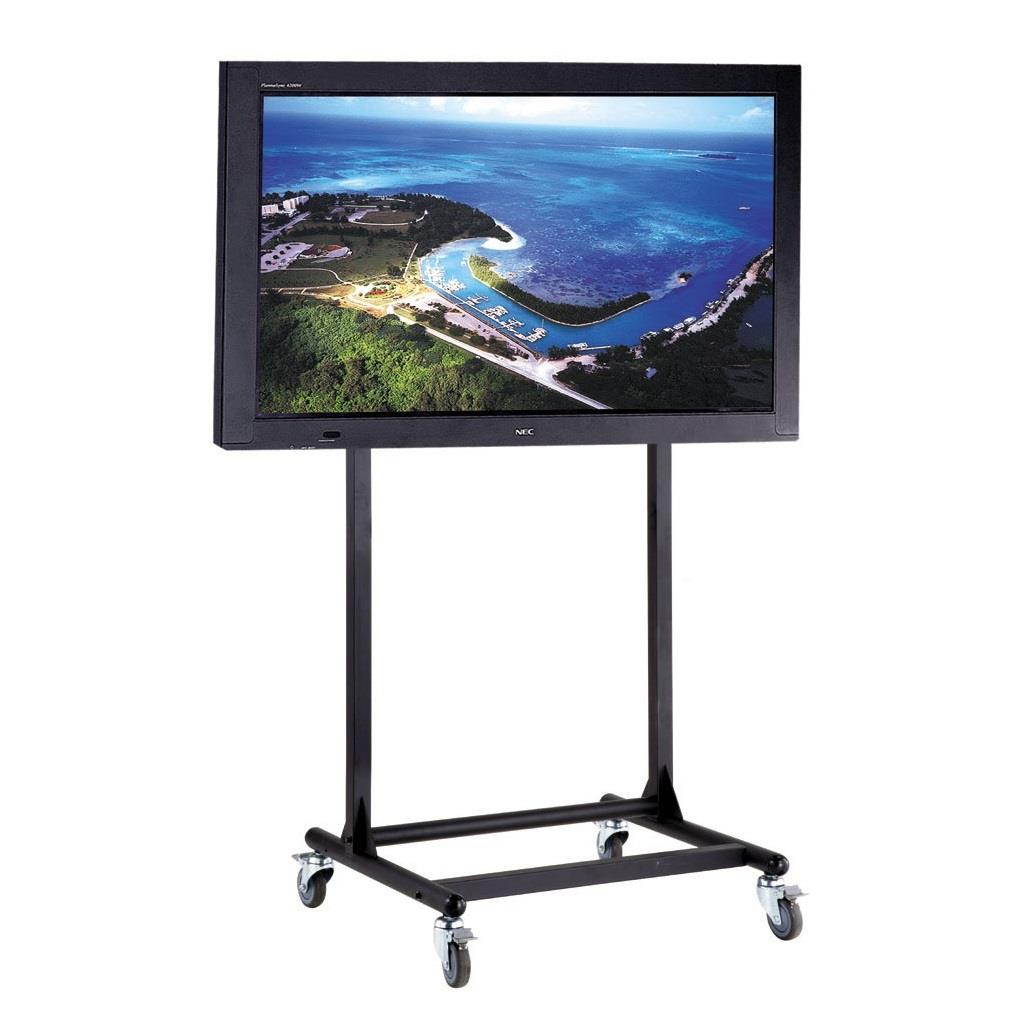 Cotytech Adjustable Ergonomic Mobile TV Cart For 56 inch - 70 inch With 2 Shelves