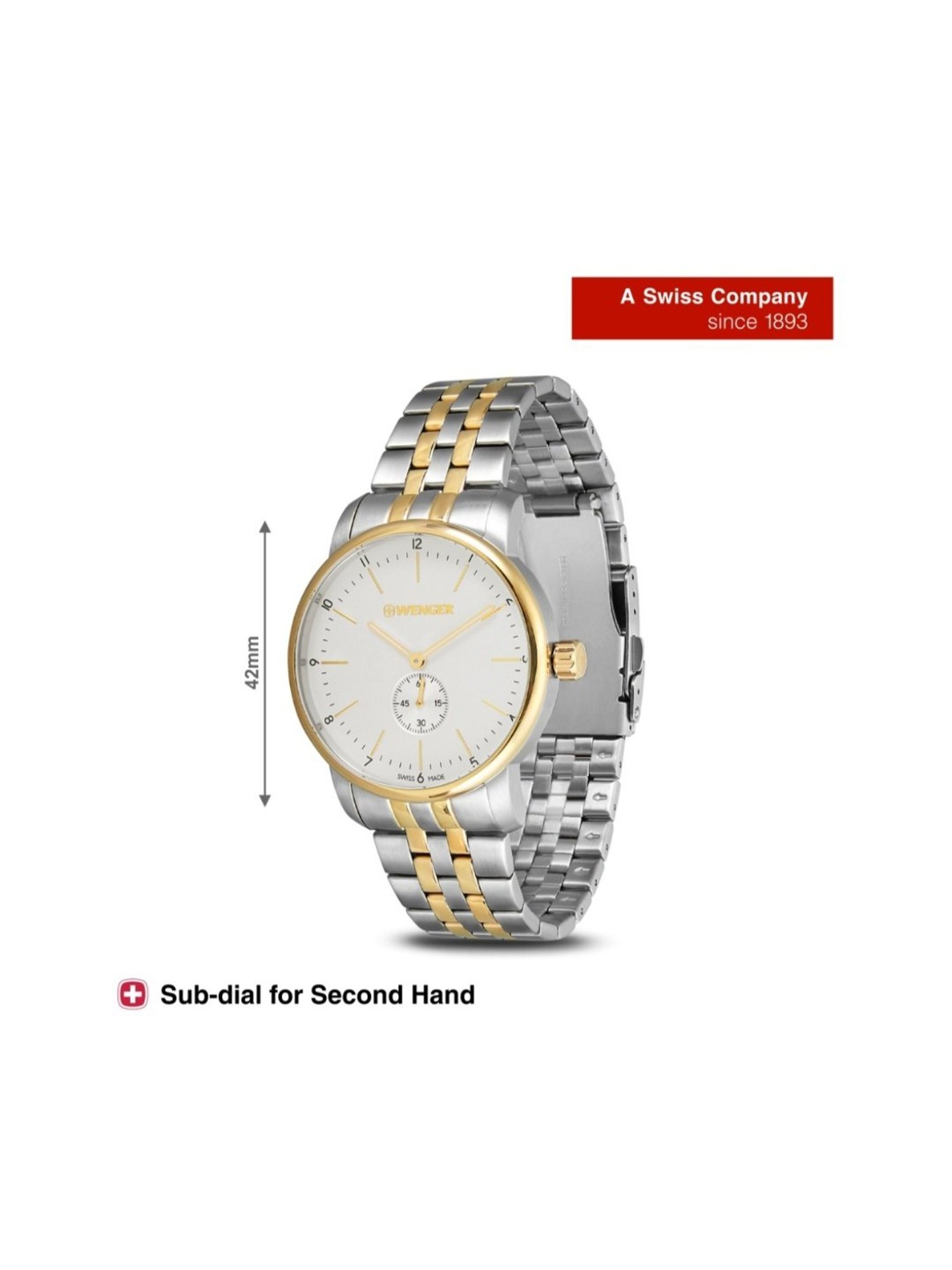 Wenger Swiss Made 01.1741.125 Urban Classic Analog Watch for Men