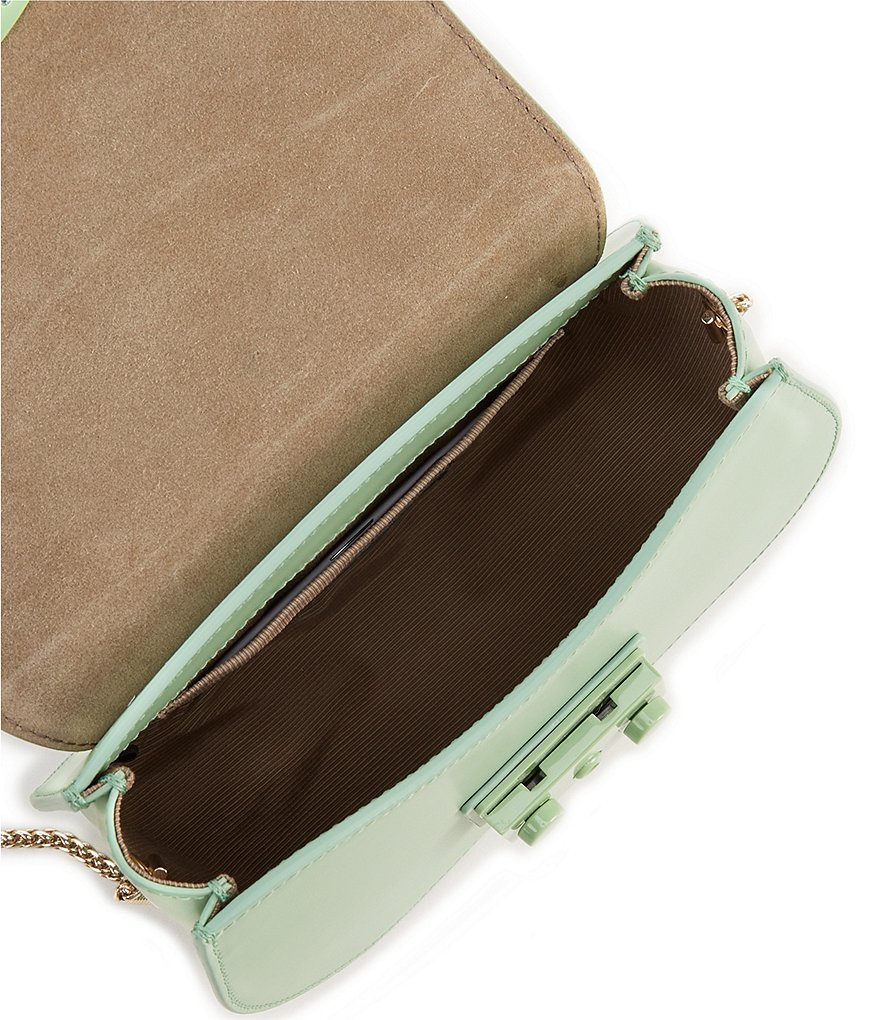 Furla Metropolis Leather Round Mini Crossbody Bag