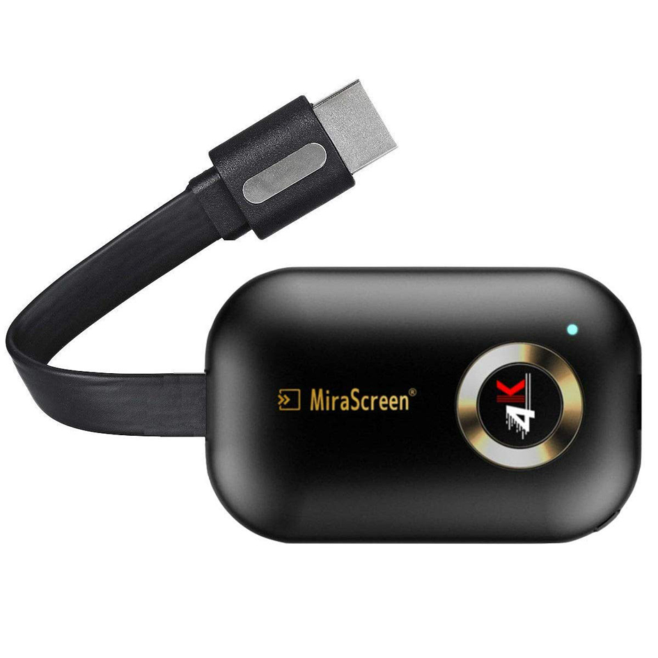 4K HDMI Wireless Display Dongle,WiFi HDMI Adapter Connector Support Airplay DLNA Miracast for iOS Android/Windows/Mac (Black)