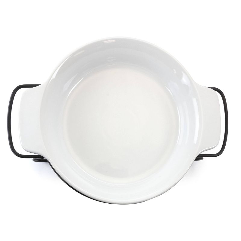 Gibson Elite 2pc Stoneware Gracious Bakeware with Metal Rack