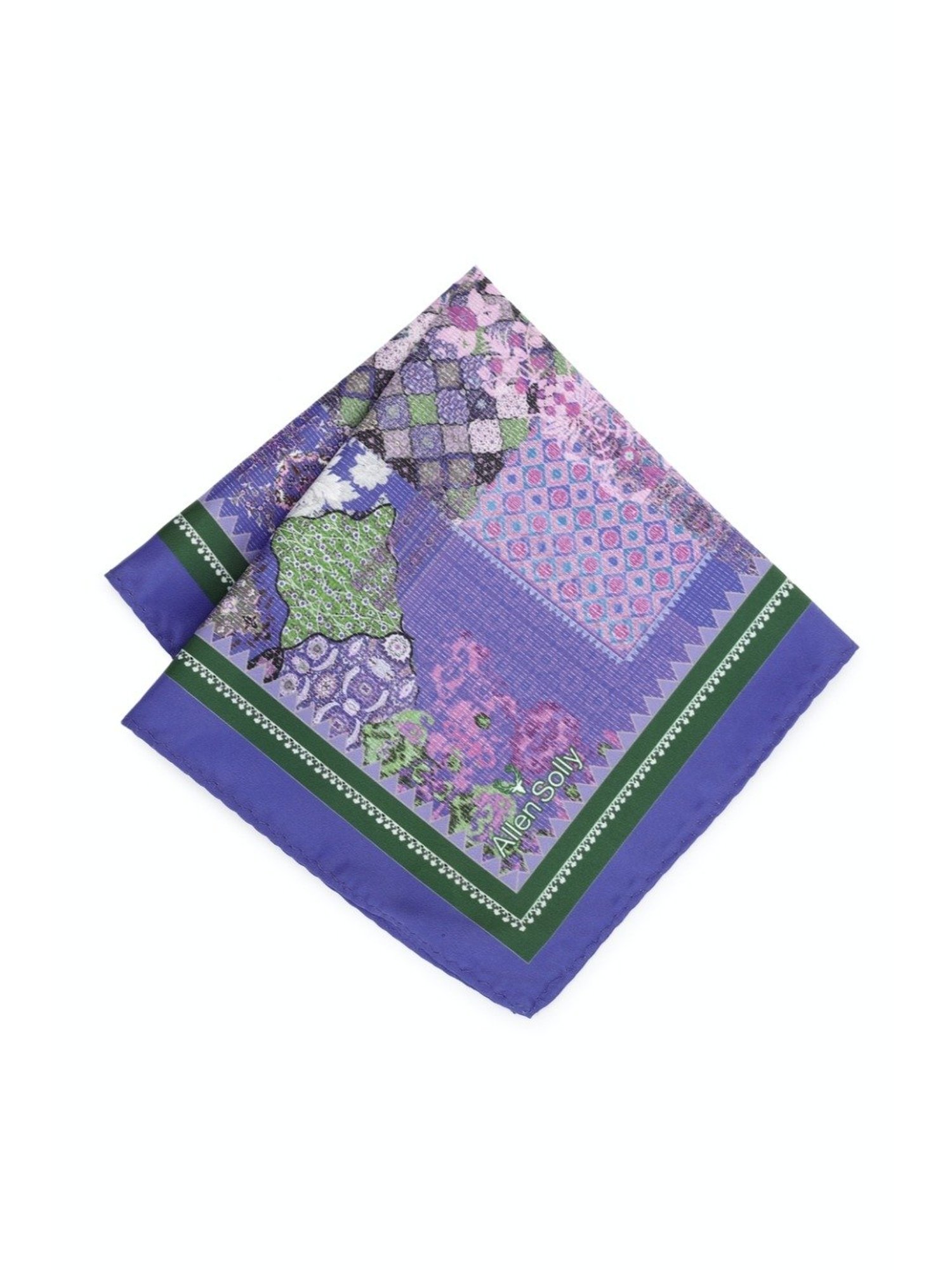 CHOKORE Brown and Yellow Plaid Pocket Square