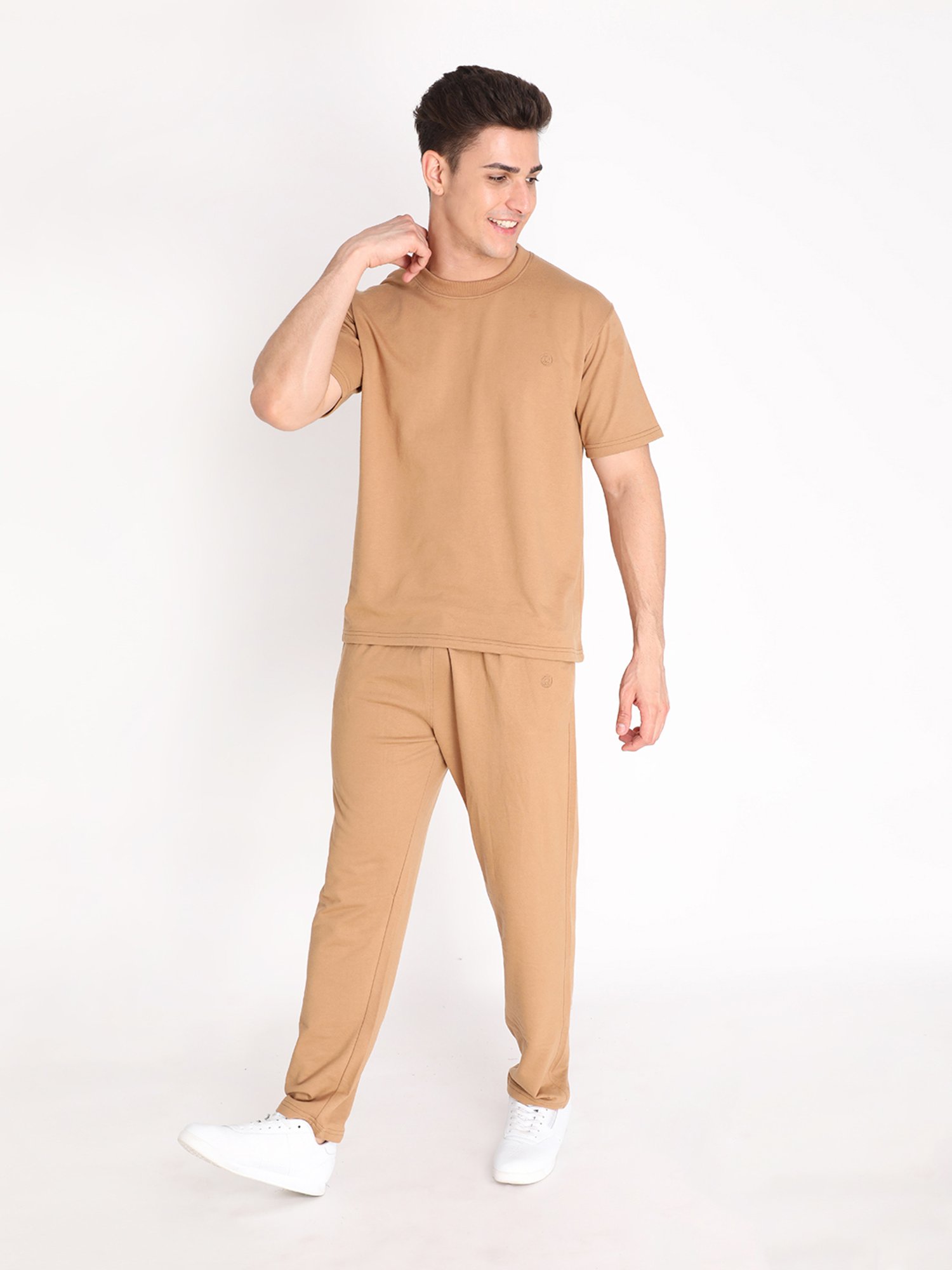 Chkokko Brown Regular Fit Trackpants