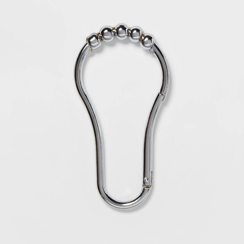 V Hook Shower Curtain Rings Chrome - Made By Design™