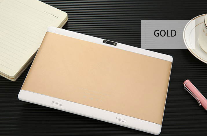Mini Tablet 10.1 Inch IPS GPS 1.3GHz 10.1 Inch 5-7 hours Tablet Gold TABLET-T101-G