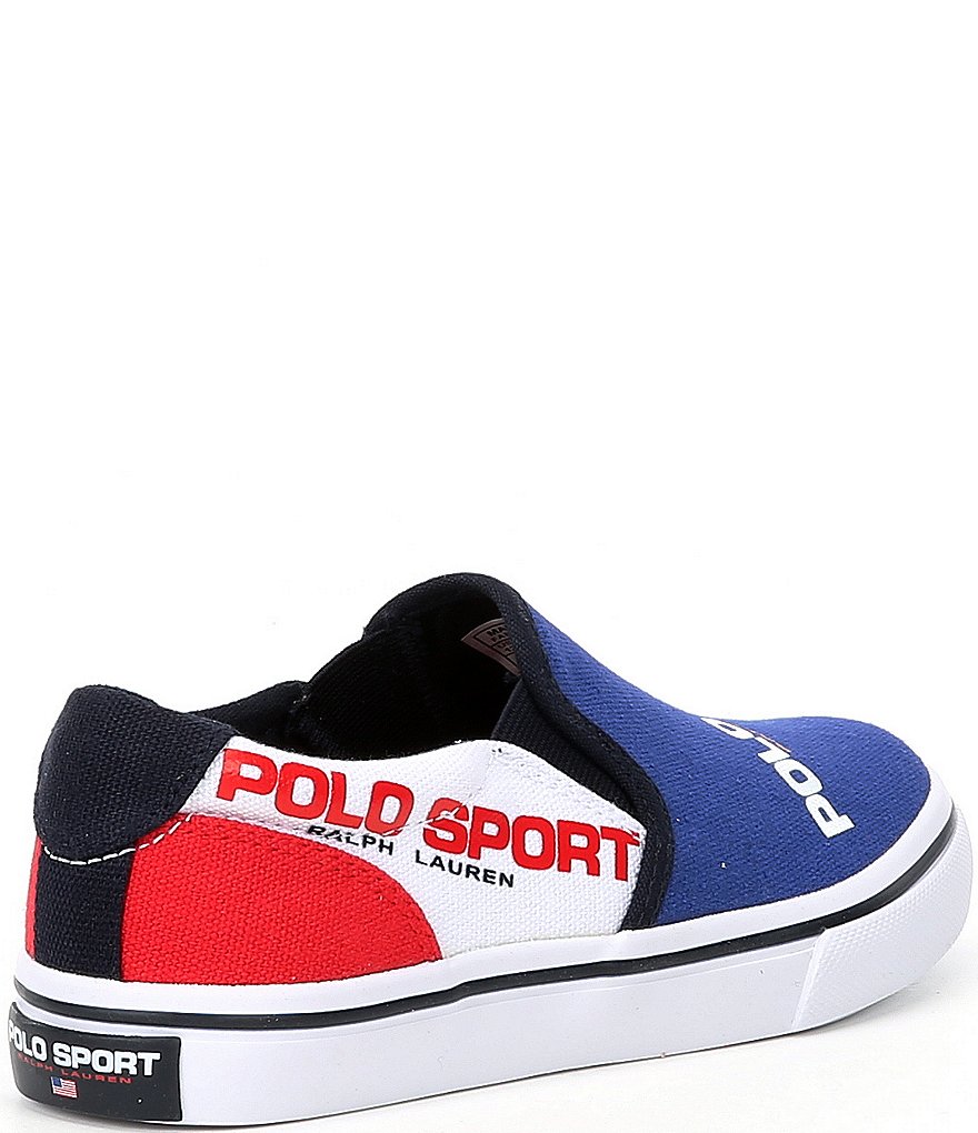 Polo Ralph Lauren Boys' Thompson Canvas Slip On Sneakers (Toddler)