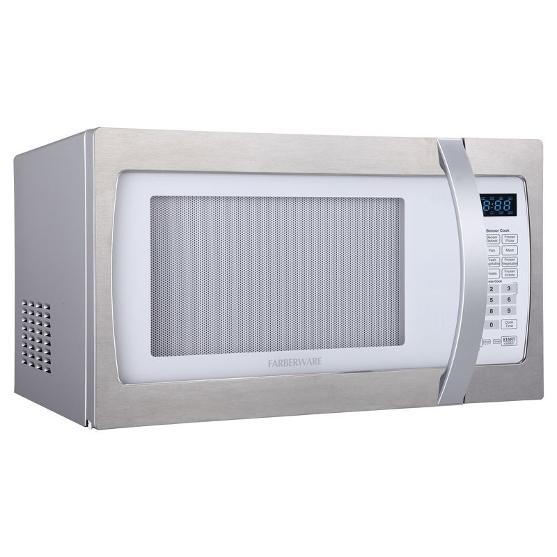 Farberware 1.3 Cu. Ft. 1100 Watt Microwave Oven - Stainless Steel