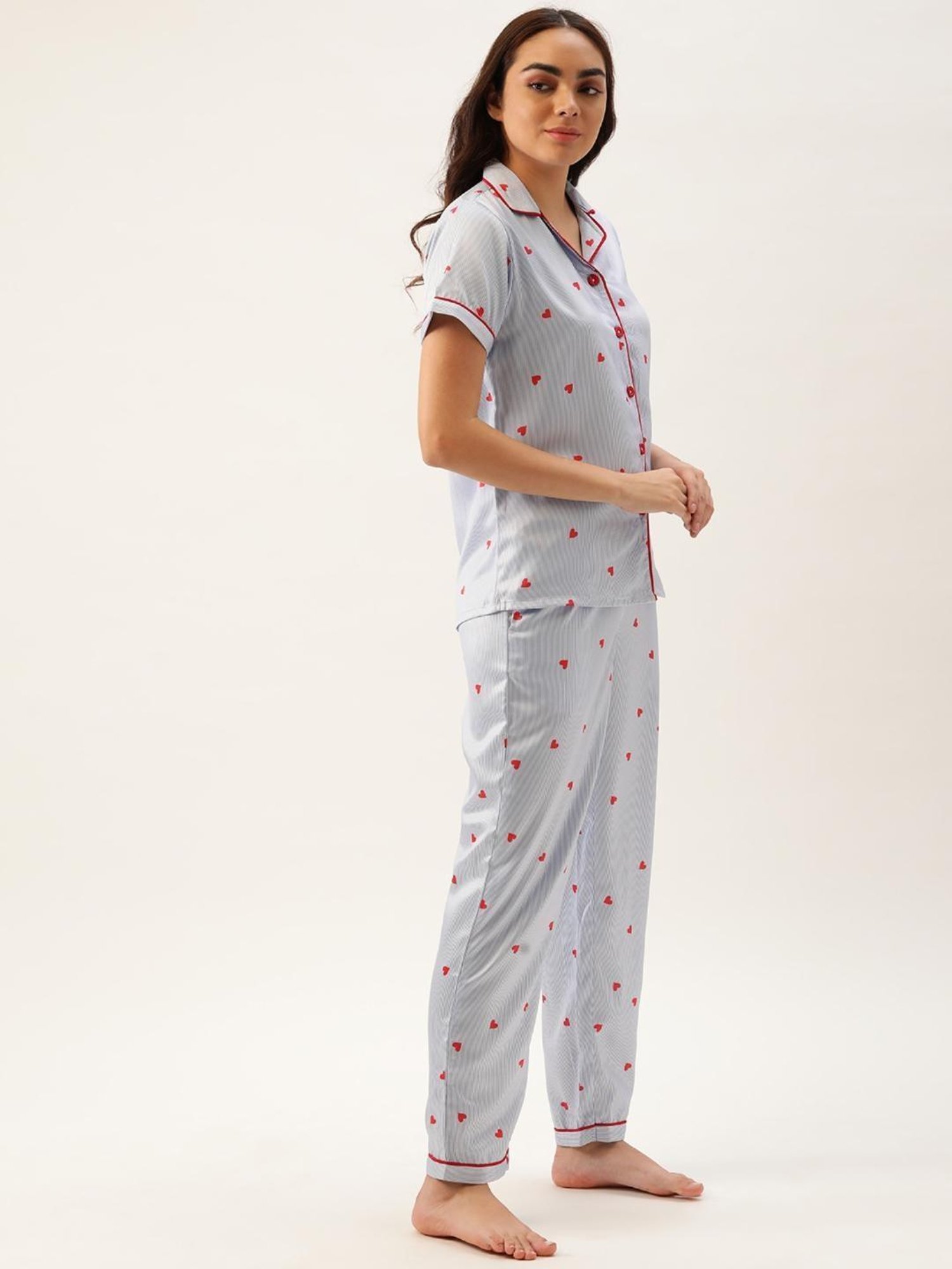 Clt.s Blue Printed Pajama Set