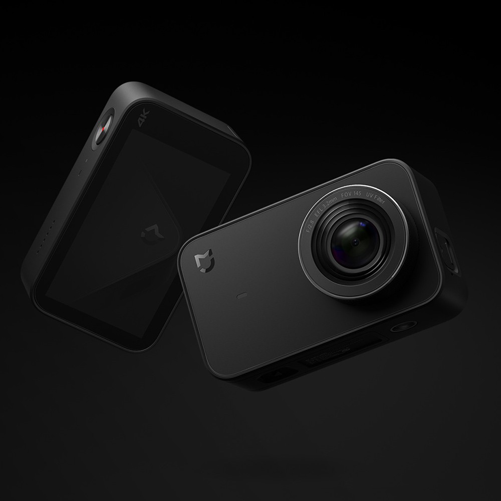 Xiaomi Mijia 4K 30fps Sports Action Camera 145 Degree Wide Angle Six-axis EIS with 2.4 inch Touch Screen, Black