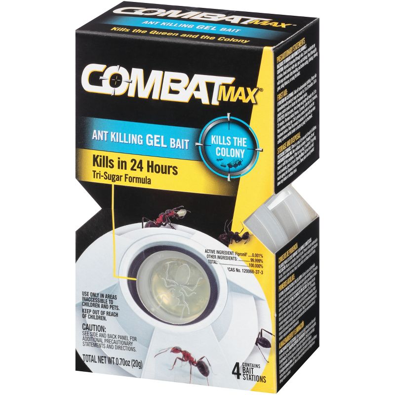 Combat Max Ant Killing Gel Bait Station - 4ct