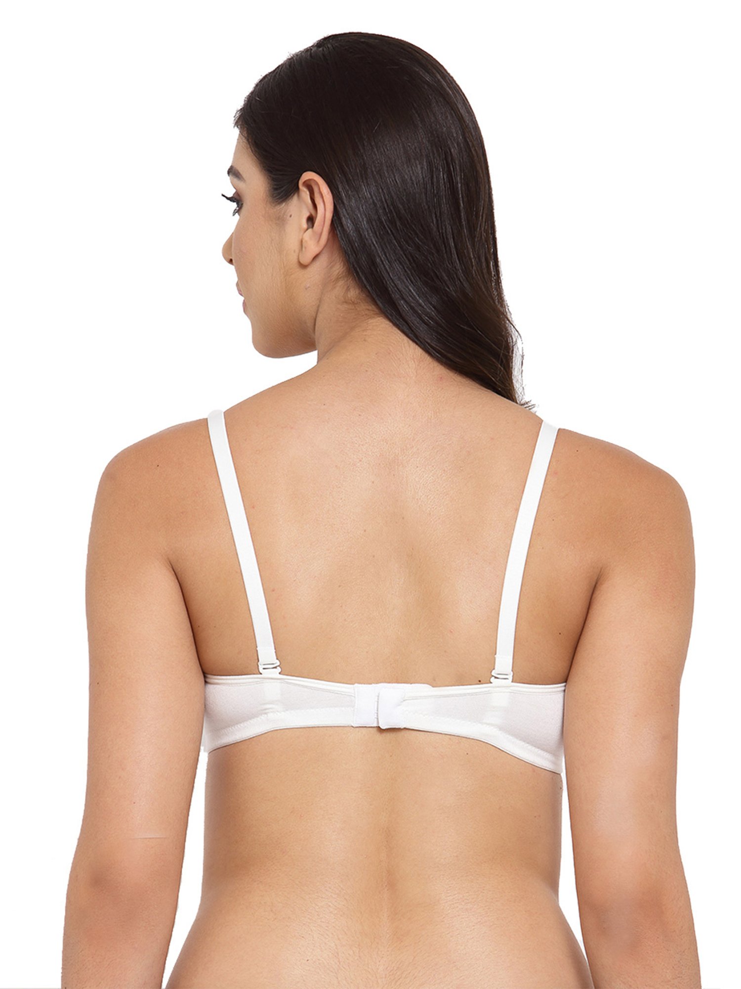 Inner Sense White & Beige Full Coverage T-Shirt Bra - Pack of 3