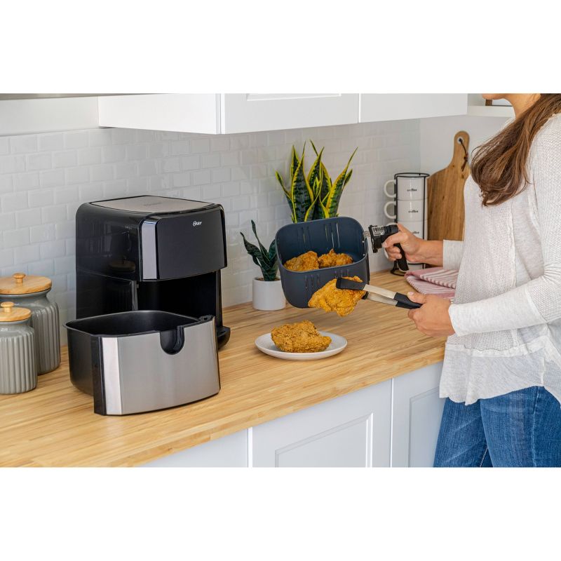Oster DiamondForce Nonstick  XL 5qt Digital Air Fryer with 8 Functions - Black