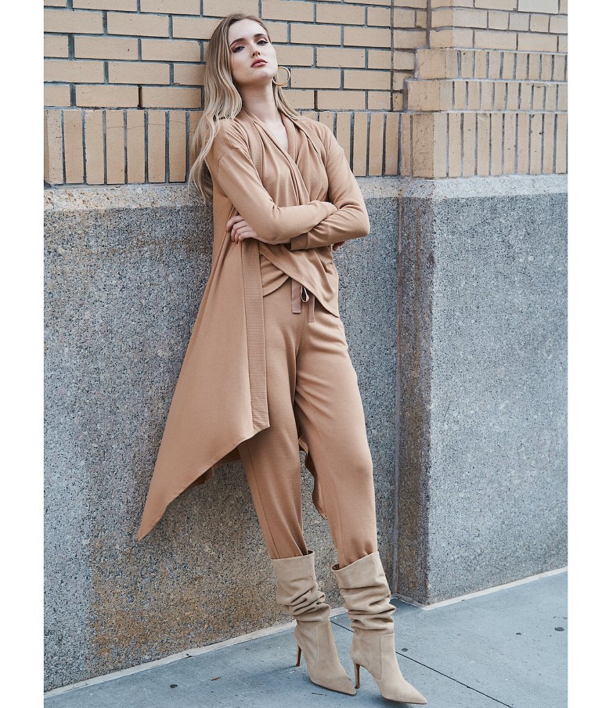 1. STATE Drawstring Cozy Knit Drawstring Joggers