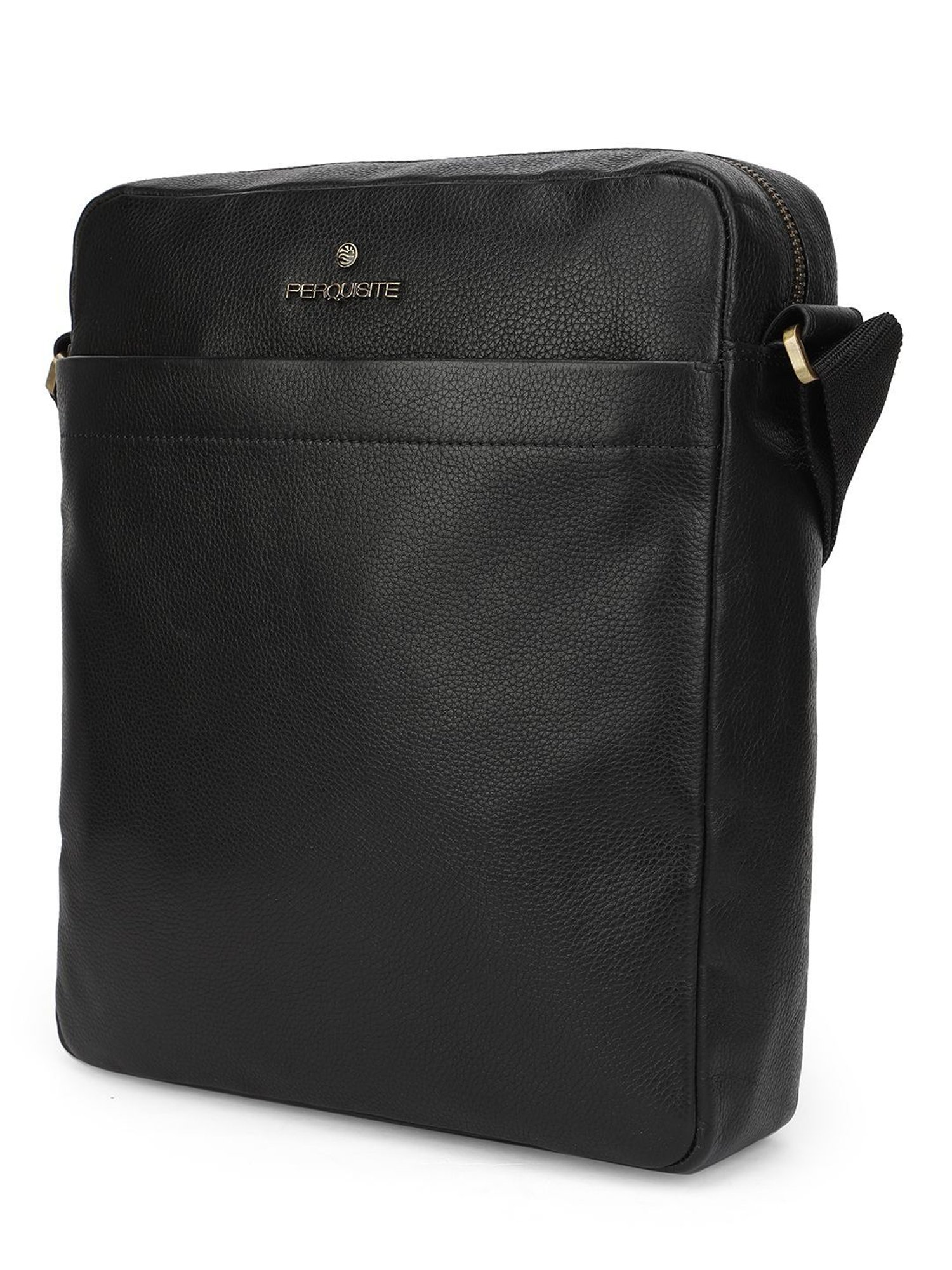 PERQUISITE MARK Black Solid Medium Cross Body Bag