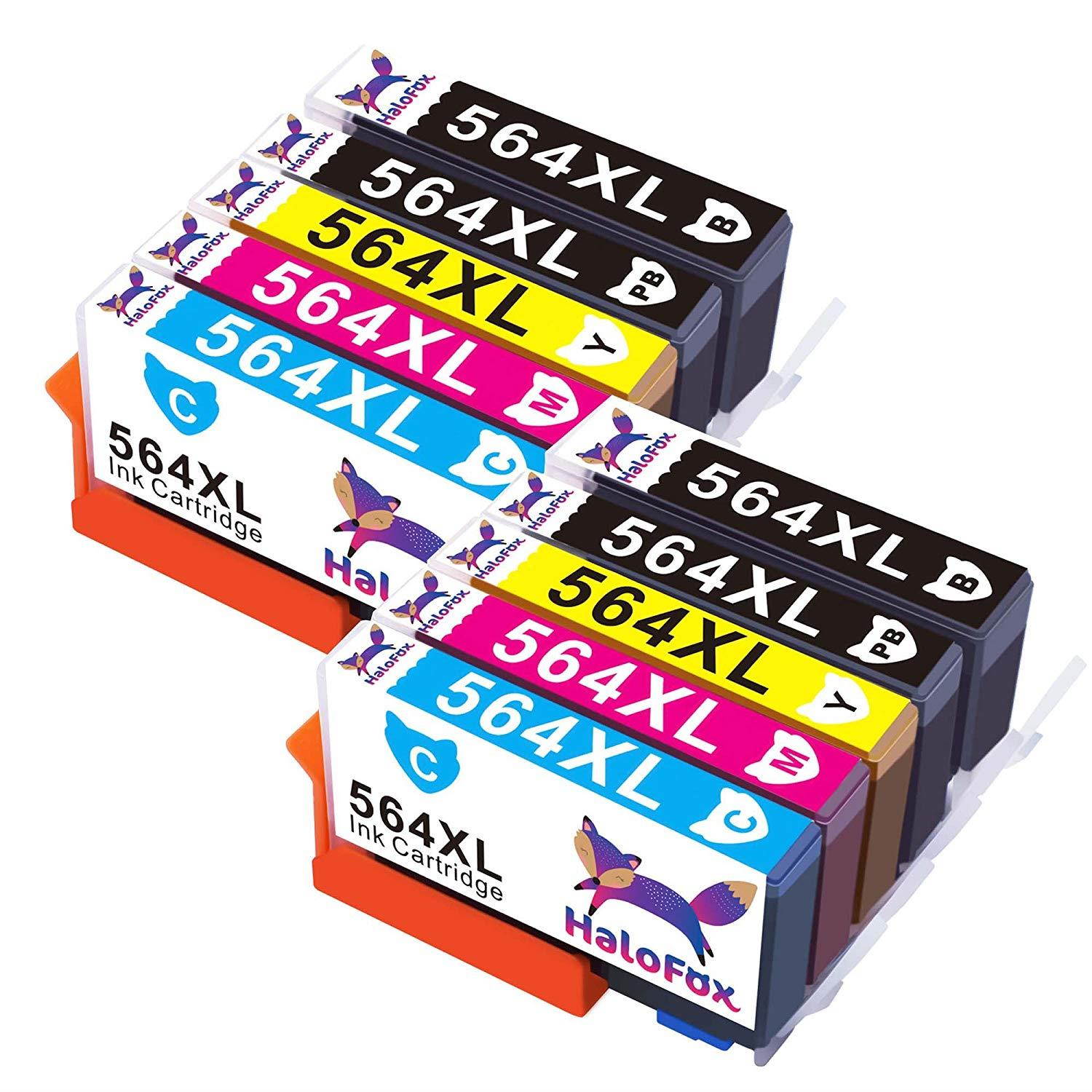 564XL High Yield Multipack (10-Pack) Ink Cartridges, Compatible Photosmart 5510 5514 5520 6510 6520 7510 7515 7520 7525 D7560 C309g C310a C311a C410a C6380, Deskjet 3520, Officejet 4620