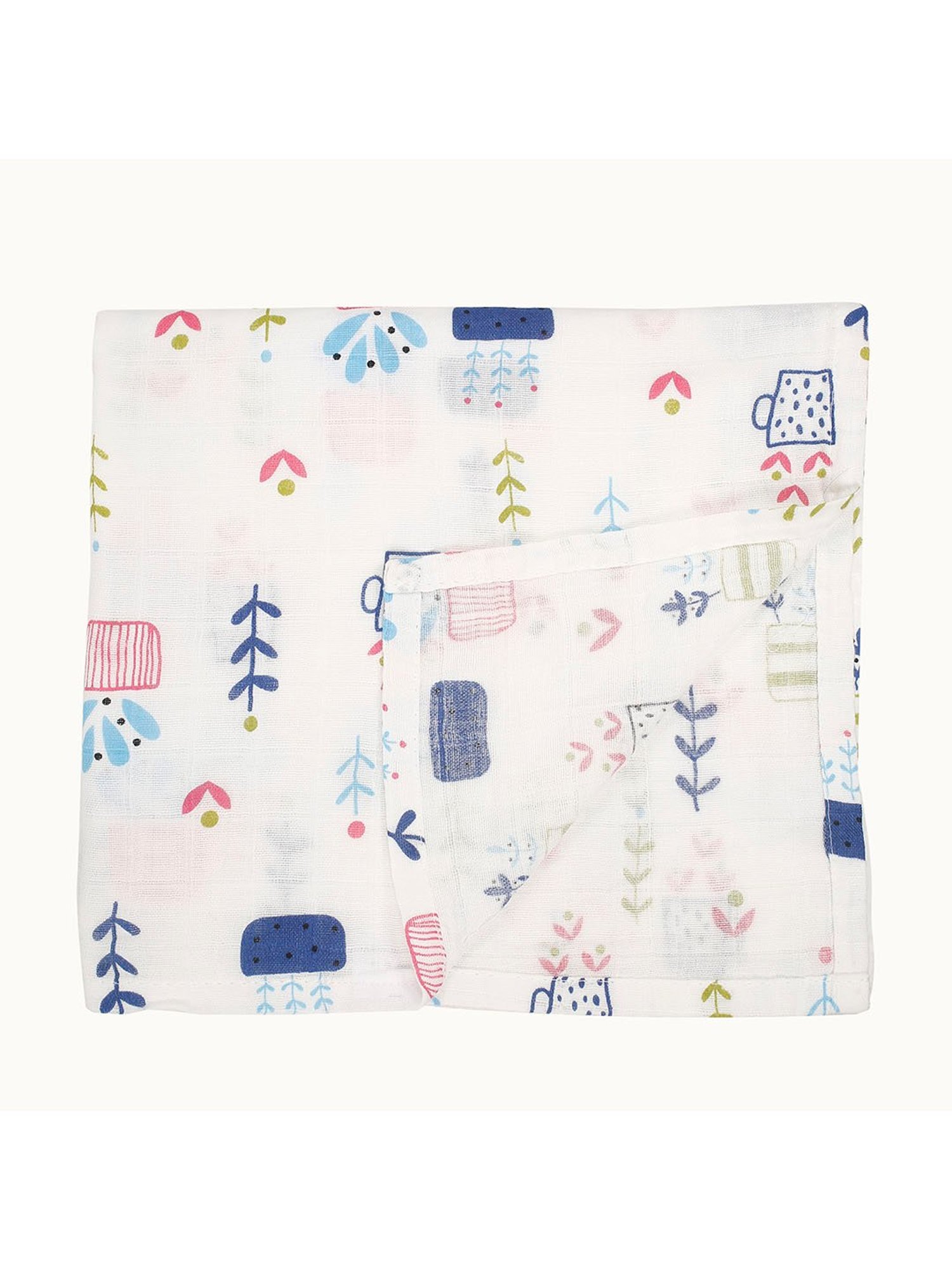 Baby Moo Plant Lover Multicolour Muslin Swaddle