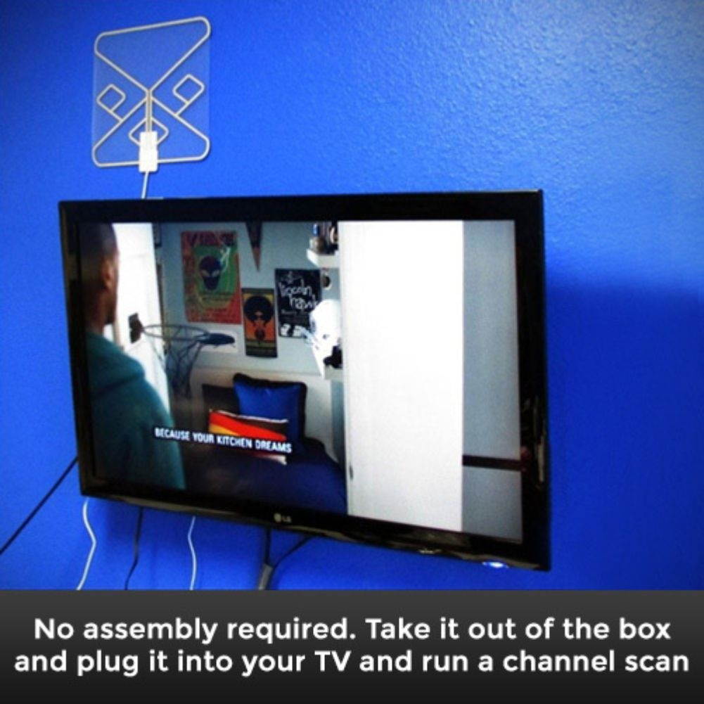 Spectrum BEAM Flat Indoor Passive HDTV 35-Mile Antenna SP-513