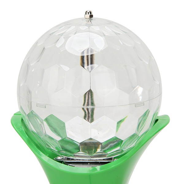 World Cup Rotating RGB LED Stage Light With Sound Mode MP3 Remote Controller U Disk White