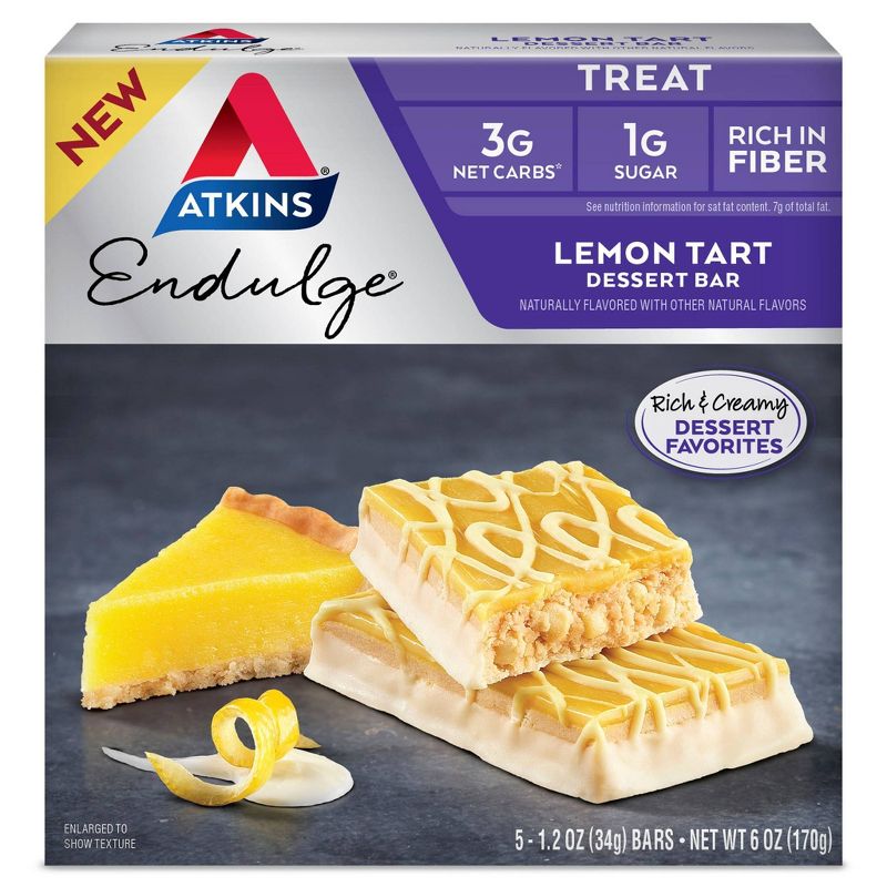 Atkins Endulge Desert Bar - Lemon Tart - 5ct