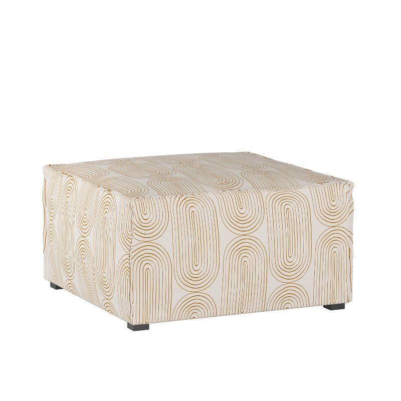 3pc French Seamed Sectional Oblong Mustard - Project 62™