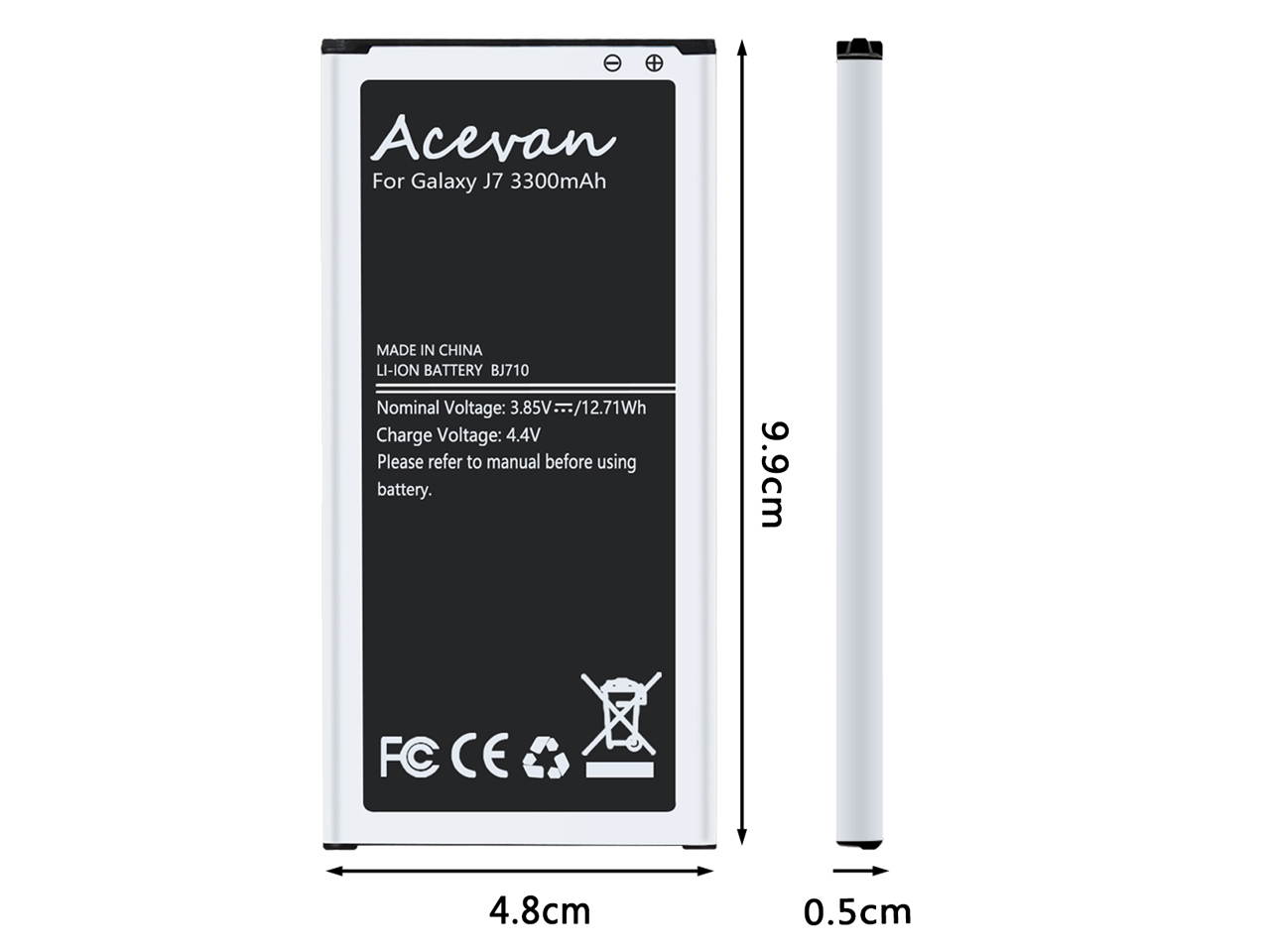 Galaxy J7 Battery 3300mAh Acevan Replacement Battery for Samsung Galaxy J7 Prime 2017 J727 J7 Perx J727P J727A J727V J727T J727R J727U, Galaxy J7 2016 J710 J710F J710T J710P EB-BJ710CBC EB-BJ710CBE