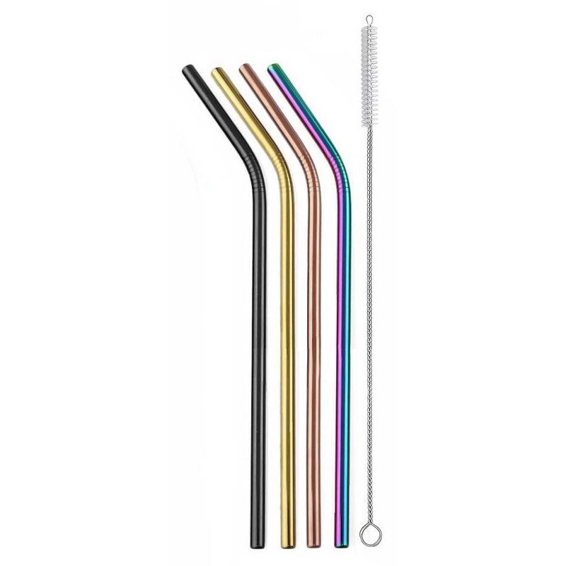 Ello 4pk Stainless Steel Straws