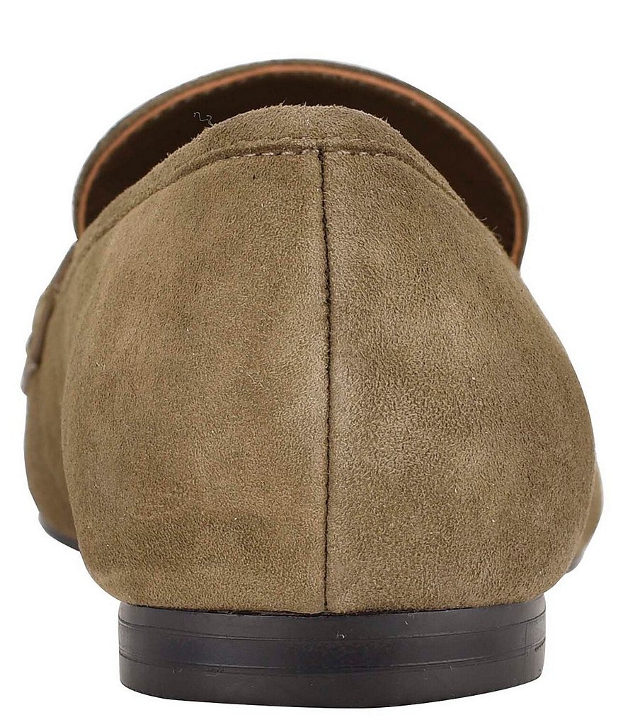 Calvin Klein Fancy Suede Square Toe Penny Loafers