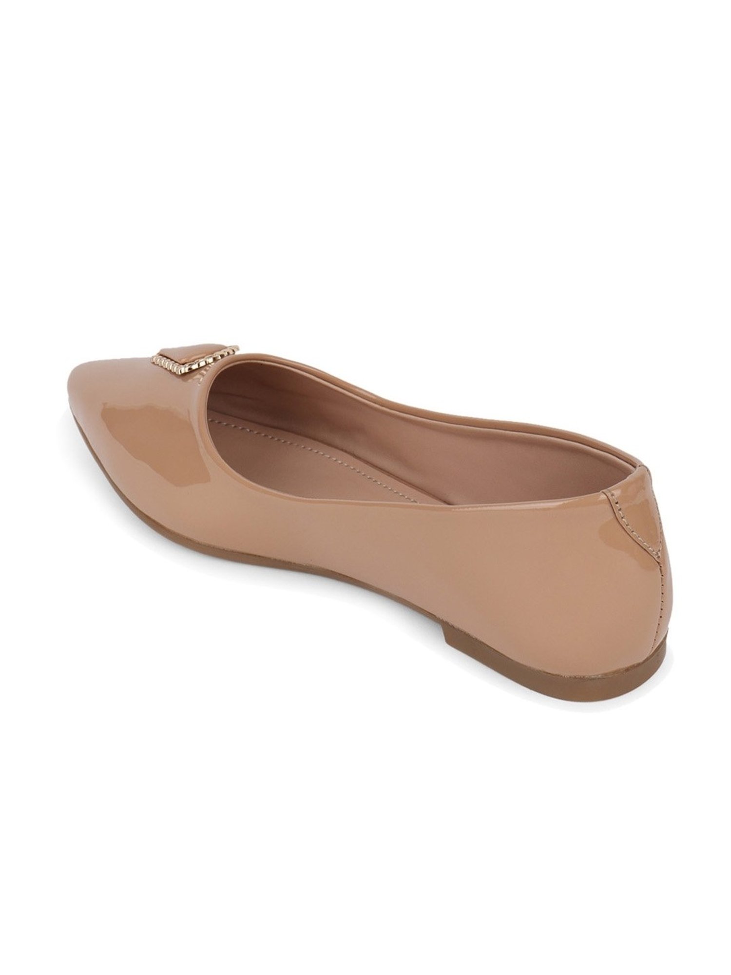 Elle Women's Beige Flat Ballets