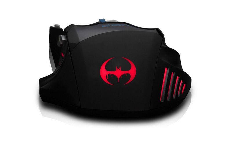 8D 3200DPI T80 Blood Bat Optical 7 Buttons Usb Wired Gaming Mouse LOL WOW CF FPS