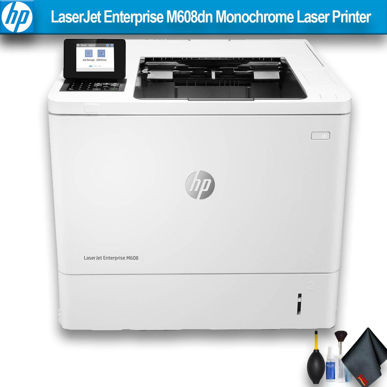 HP LaserJet Enterprise M608dn Monochrome Laser Printer Essential Bundle