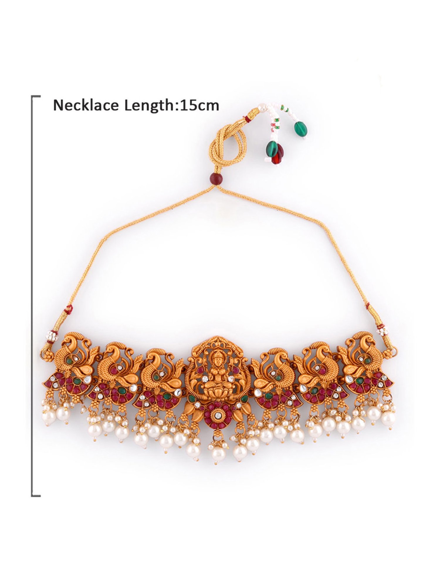 Fida Ethnic South Indian Antique Multicolor Jewellery Set