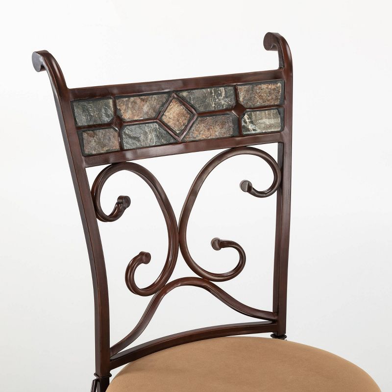 3pc Pub Dining Set Brown/Black - Boraam