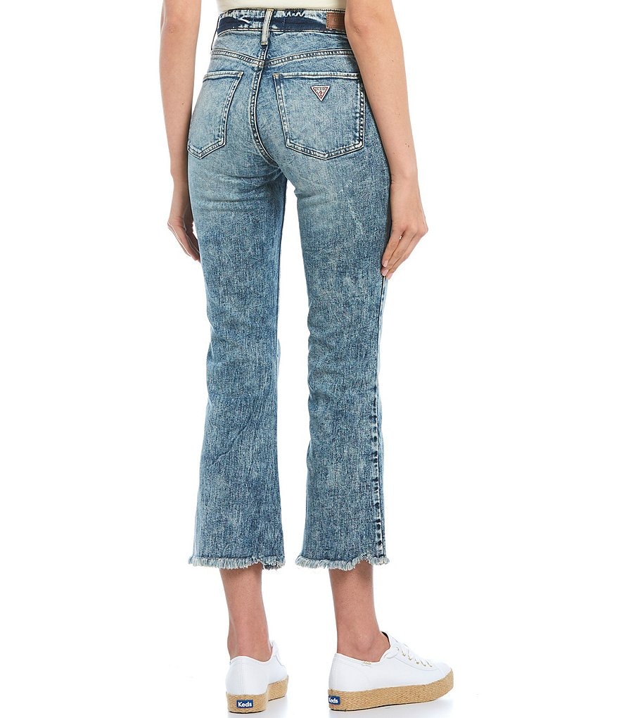 Celebrity Pink Destructed Cropped Skinny Jeans