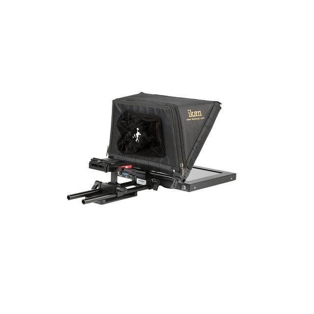 ikan pt1200 pt1200 12" portable teleprompter kit black