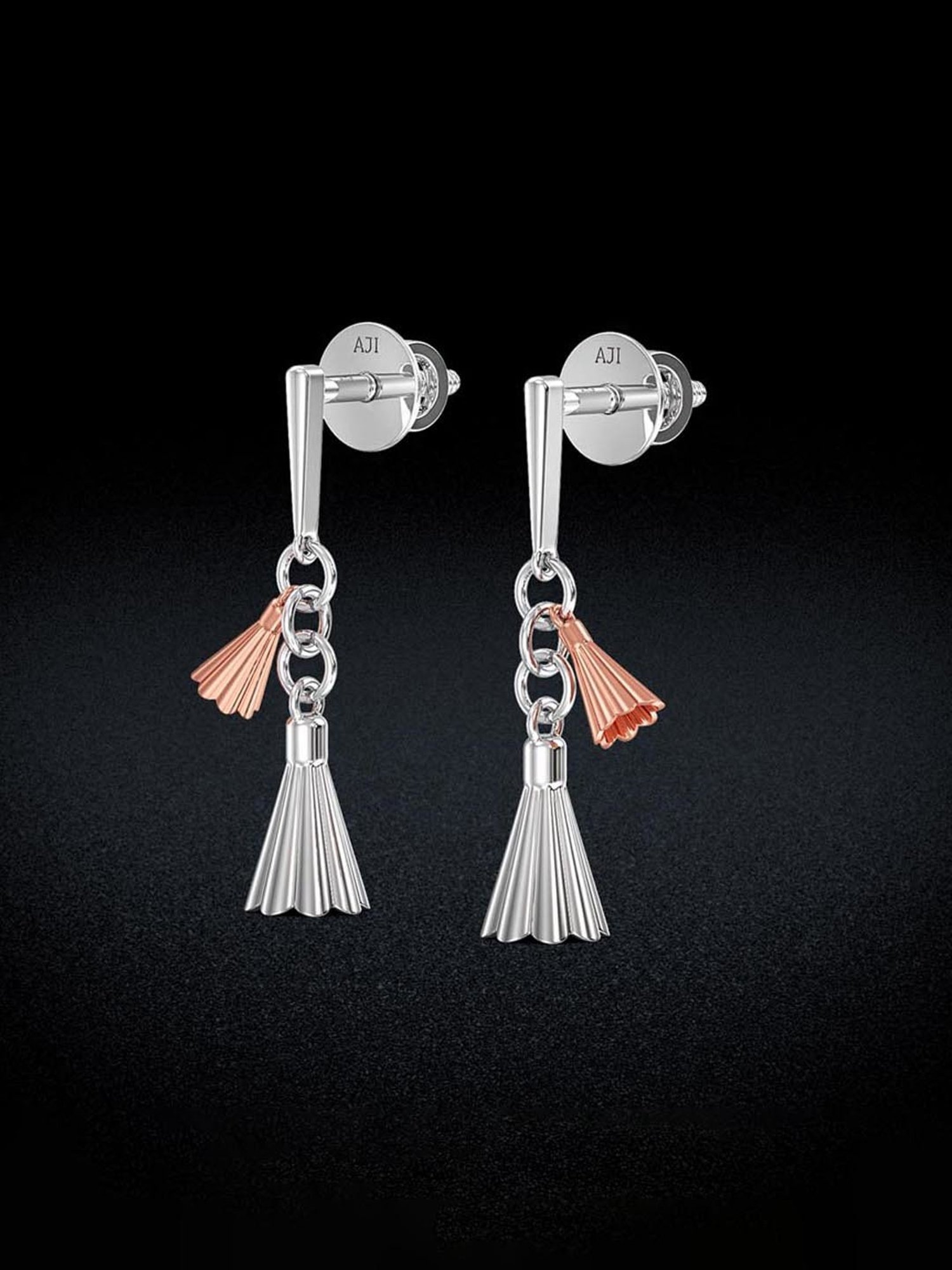 Joyalukkas 950 Platinum Unique Dangling Earrings