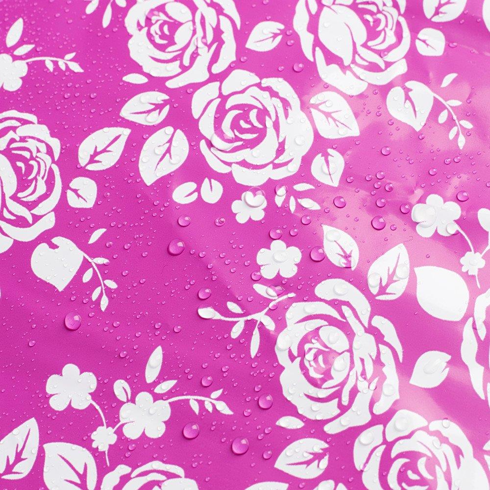 Metronic 100 Pcs 10x13" Poly Mailer Envelopes Shipping Bags of Pink+White Rose Design with Self Adhesive, Waterproof and Tear-proof Postal Printed Bags