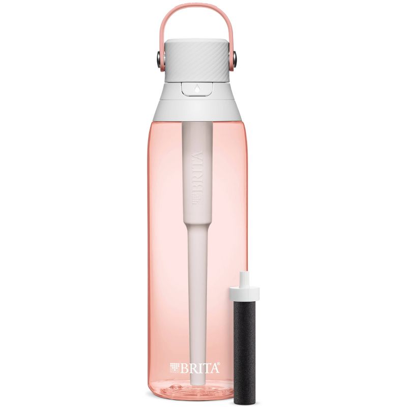 Brita Premium 26oz BPA Free Water Bottle with Filter - Blush Pink