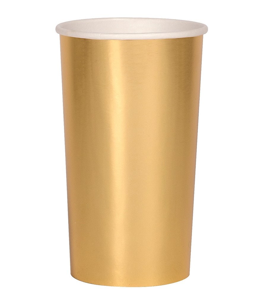 Meri Meri 8-Pack Gold Party Highball Cups