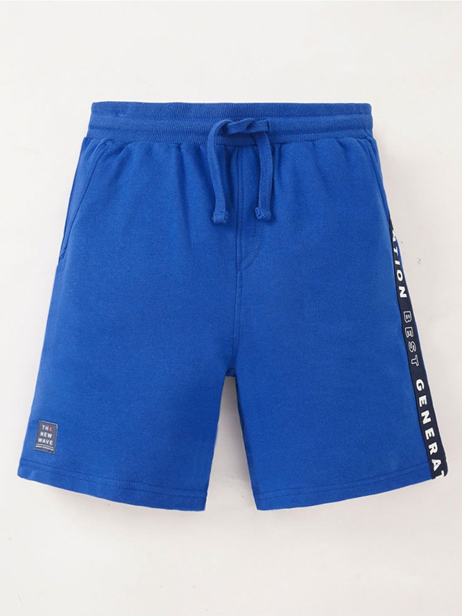 Edheads Kids Navy Cotton Printed Shorts