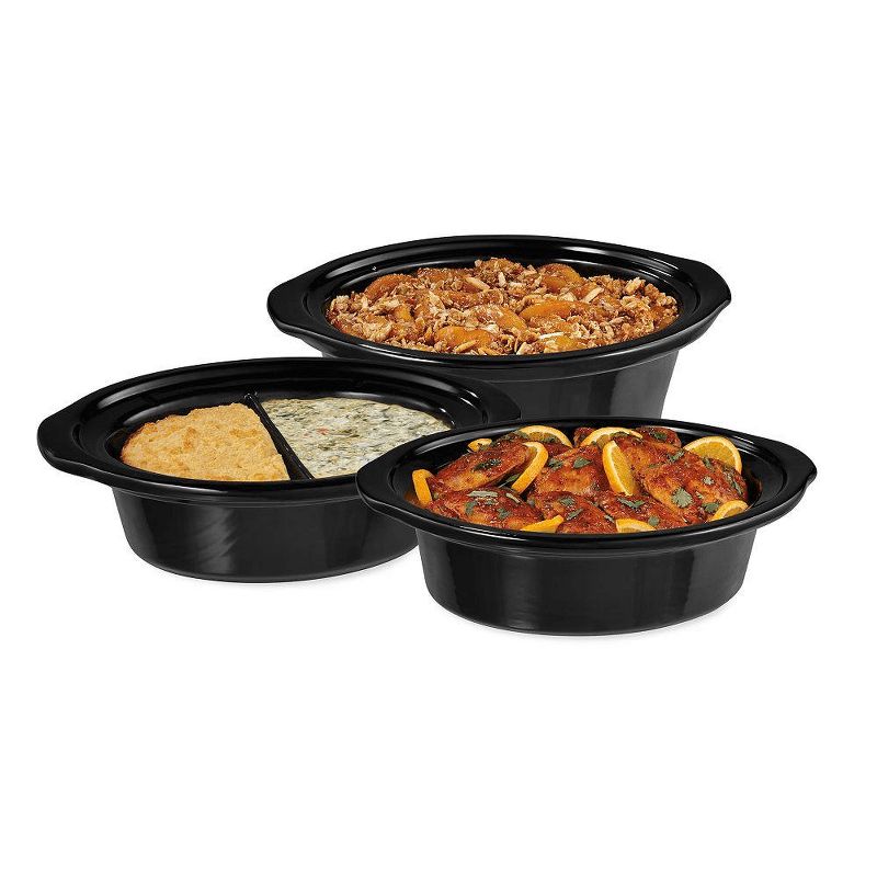 Crock-Pot SCCPVS642S Choose-A-Crock Programmable Versatile Food Slow Cooker with 3 Removable Stoneware Sizes, Stainless Steel